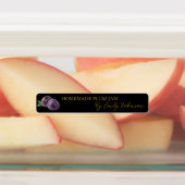 Zelfgemaakte Plum Jam Thin Label (Aangebracht)