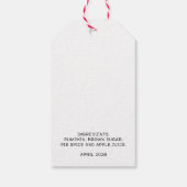 Zelfgemaakte pompoensap inmaaklabel cadeaulabel (Achterkant)
