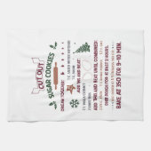 Zelfgemaakte Pompoentaart Recept Kerstcadeau Theedoek (Horizontaal)