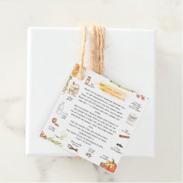 Zelfgemaakte pompoentaart | Thanksgiving Favor Tag Bedankjes Labels