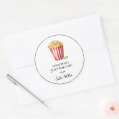 Zelfgemaakte popcorn label uitsluitend voor jou (Envelop)