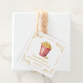  zelfgemaakte Popcorn Square Hang Label (In situ)