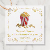  zelfgemaakte Popcorn Square Hang Label (Voorkant)
