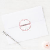 zelfgemaakte pot wegschrijfbaar pastel cute ronde sticker (Envelop)