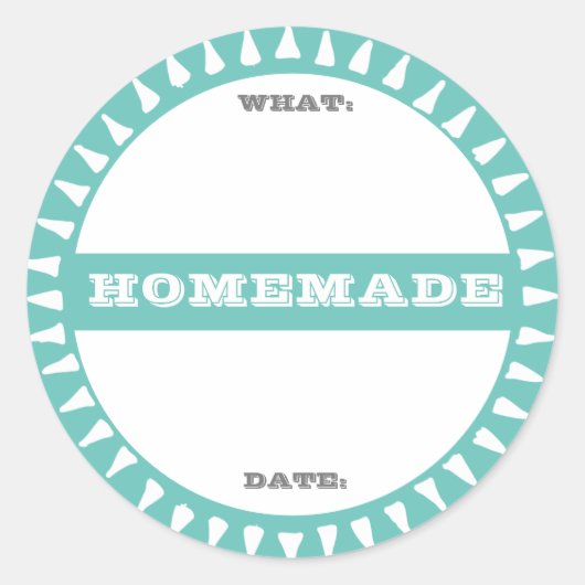 zelfgemaakte pot wegschrijfbare pastel sticker (Voorkant)