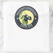 zelfgemaakte pruimenjam label Sjabloon (Tas)