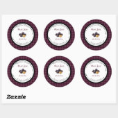 Zelfgemaakte Pruimenjam Label Sticker (Vel)