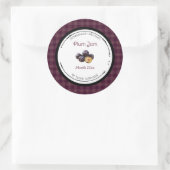 Zelfgemaakte Pruimenjam Label Sticker (Tas)