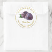 Zelfgemaakte pruimenjam label | Wit (Tas)