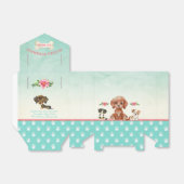 Zelfgemaakte Puppy Hondentraktaties Bedankdoosjes (Uitgevouwen)
