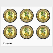 Zelfgemaakte Quince Jelly Sjabloon Ronde Sticker (Vel)