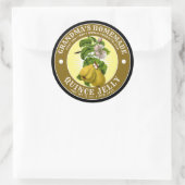 Zelfgemaakte Quince Jelly Sjabloon Ronde Sticker (Tas)