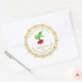  Zelfgemaakte Radijs Groenen Pesto Label L Wit (Envelop)