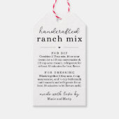 Zelfgemaakte Ranch Mix Cadeautags Cadeaulabel (Voorkant)