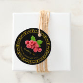  Zelfgemaakte Raspberry Jam Hang Label l Zwart (In situ)