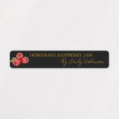 Zelfgemaakte Raspberry Jam Thin Label (Design 1)