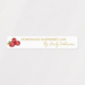 Zelfgemaakte Raspberry Jam Thin Label (Design 1)