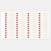 Zelfgemaakte Raspberry Jam Thin Label (Vel)