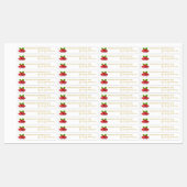Zelfgemaakte Raspberry Jam Thin Label (Vel)