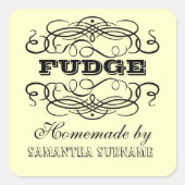 Zelfgemaakte recept jam jar stickers (Voorkant)