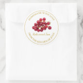 Zelfgemaakte Redcurrant Jam Label | Wit (Tas)