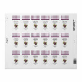 Zelfgemaakte rode druivenjelly behouden label (Full Sheet)