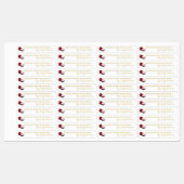 Zelfgemaakte rode ui augurk dun label (Vel)