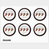 Zelfgemaakte Salsa Modern Minimalistisch Personali Ronde Sticker (Vel)