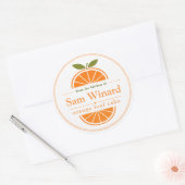 Zelfgemaakte Sinaasappel Cake Keuken Label (Envelop)