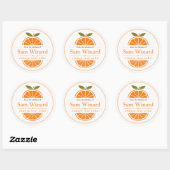 Zelfgemaakte Sinaasappel Cake Keuken Label (Vel)