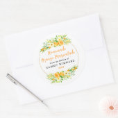 Zelfgemaakte Sinaasappel Marmelade Potlabel Ronde Sticker (Envelop)