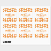 Zelfgemaakte Sinaasappel Marmelade Sticker (Vel)