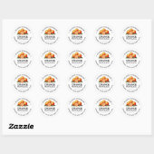 Zelfgemaakte sinaasappel mermelade inmaak sticker (Vel)
