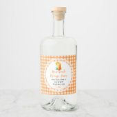 Zelfgemaakte Sinaasappels sap Drink Likeurfles Etiket (Voorkant)