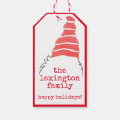 Zelfgemaakte snoepjes Hang Label Schattige Sinterk Cadeaulabel (Achterkant)