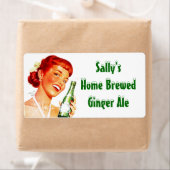 Zelfgemaakte Soda Labels Retro Pop Label (Insitu)