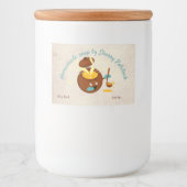 Zelfgemaakte soep pot home conserven label voedselcontainer etiket (Voorkant)