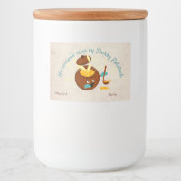 Zelfgemaakte soep pot home conserven label