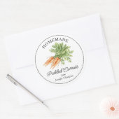 Zelfgemaakte Sticker voor Pot met Gepekelde Wortel (Envelop)