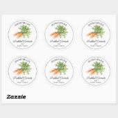 Zelfgemaakte Sticker voor Pot met Gepekelde Wortel (Vel)