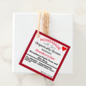 Zelfgemaakte Strawberry Jam QR-code Bedankjes Labels (In situ)