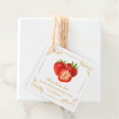  Zelfgemaakte Strawberry Jam Square Hang Label (In situ)