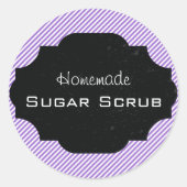 Zelfgemaakte suiker scrub label (Voorkant)