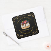  zelfgemaakte Sweet Cake Square Label (Envelop)