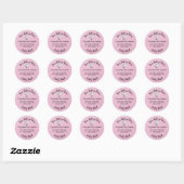 Zelfgemaakte taart Business Baking Label Roze (Vel)