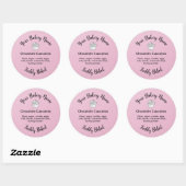 Zelfgemaakte taart Business Logo Baking Label Roze (Vel)