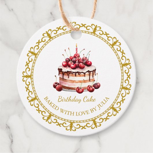  zelfgemaakte taart hang Label (Voorkant)