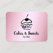 🍒Zelfgemaakte taartbakkerij Visitekaartje (Voorkant)