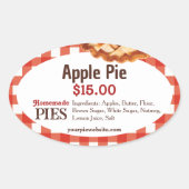 Zelfgemaakte taarten bakkerij | Apple Pie Sticker  (Voorkant)