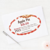 Zelfgemaakte taarten bakkerij | Apple Pie Sticker  (Envelop)